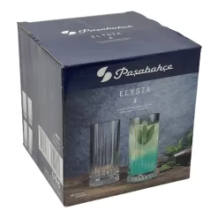 Pasabahce ELYSIA 520125 Wassergläser Lang 280ml 4er Set -Küchenkochgeschirr Geschäft 70932d22dea9c88a99dbcf0f46765b5f