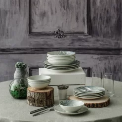 Hermia Concept, Erika,(24 Stücke), Abendessen , Mehrfarbig, 100% Porzellan -Küchenkochgeschirr Geschäft 72dfe1300c1422eb98c1f25bef9bed5c