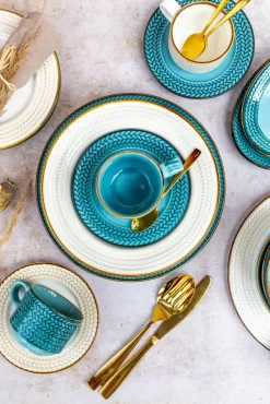 Mäser 931942 Kaffeeservice Prospero Für 6 Personen, Porzellan, Blau (1 Set, 12-teilig) -Küchenkochgeschirr Geschäft 766dcef686c754770c9964bf901d8a48