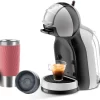 Krups Nescafé Dolce Gusto Kaffeekapselmaschine MiniMe KP123B 15bar 1500W + 1 X Emsa Travel Mug Koralle Hot & Cold Funktion