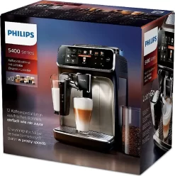 Does Not Apply Philips Series 5400 Kaffeevollautomat – Lattego Milchsystem, 12 Kaffeespezialitäten, Intuitives Display, 4 Benutzerprofile, Chrom (EP5447/90), Chrom / Einzigartig -Küchenkochgeschirr Geschäft 77a86bffcca539e045cbcff73ced371b
