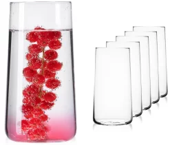 Trinkgläser Aus Glas 490ml (max. 550ml) Set 6 Teilig Wassergläser Groß