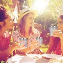 12 Stück Schnapsbecher 70ml Edelstahl Schnapsglas Edelstahlbecher Pinnchen Shot Gläser Becher -Küchenkochgeschirr Geschäft 7bb8a51557087e8508caaef3b10cf618