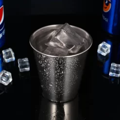 12 Stück Schnapsbecher 70ml Edelstahl Schnapsglas Edelstahlbecher Pinnchen Shot Gläser Becher -Küchenkochgeschirr Geschäft 7d8be92eba57e0c9e4fd5e0f98f669d0