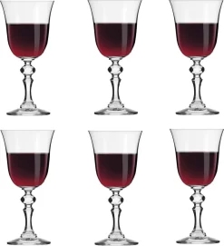 KROSNO Krista Kleine Rotweingläser, 6er-Set, 220 Ml -Küchenkochgeschirr Geschäft 7de053334aafabeed6dc0220731ce932