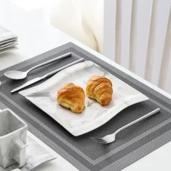 MALACASA, Serie Flora, 36 Tlg. Marmor Porzellan Kaffeeservice Geschirrset Mit 12 Kuchenteller, 12 Tasse 220ml, 12 Untertasse Für 12 Personen -Küchenkochgeschirr Geschäft 7f177fa550d4b88fb5ee17d1bb9a9ad7