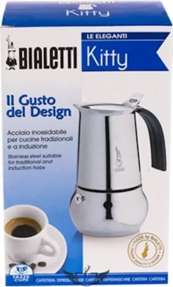 Bialetti Espressokocher Kitty 10 Tassen Inkl. 100g Perfetto Moka Classico -Küchenkochgeschirr Geschäft 7f80b70c3c62caa142988be573939971