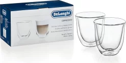 De'Longhi DeLonghi Cappuccino 2er Doppelwandiges Thermoglas -Küchenkochgeschirr Geschäft 803b3603aedffd39ddee1ebbc02668a9