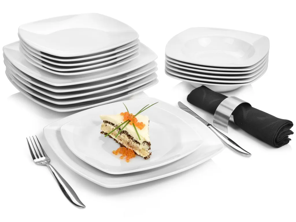 Sänger SÄNGER Porzellan Geschirrset Markant, Tafelservice 18 Teilig Für 6 Personen 1 Sänger SÄNGER Porzellan Geschirrset Markant, Tafelservice 18 Teilig Für 6 Personen