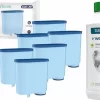 Set Für Espressomaschinen: 6x AquaFloow Cleani Wasserfilterpatrone Für Saeco/Philips Espressomaschinen + Wessper CleanMax Green 500ml Entkalker
