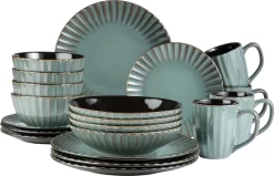 Kombiservice, Steinzeug Kombiservice, Steinzeug Confino Mäser