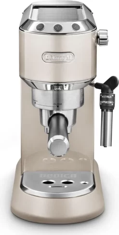 De'Longhi Delonghi Kaffeemaschine Dedica Metallics EC785.BG Pumpendruck 15 Bar, Eingebauter Milchaufschäumer, Manuell, 1300 W, Beige -Küchenkochgeschirr Geschäft 85edf933c21286dcf09e4eede546f19c