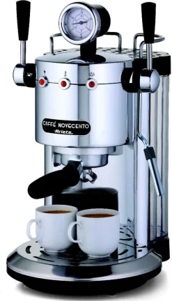 Ariete Espressomaschine Caffe Novecento 1105 W Silbern
