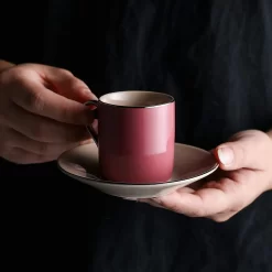 Artvigor, Porzellan Kaffeeservice, Bunt 12 Teilig Kaffee Set, Mit 6 Espressotassen 80 Ml, 6 Untertassen, Mehrfarbig -Küchenkochgeschirr Geschäft 883e2b8a8f70c950a4834f4c43a741c7