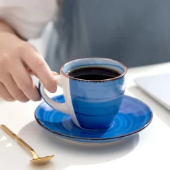 Kaffeeservice Steinzeug, Vancasso BONITA 12 Teiliges Kaffeeset, Cappuccino Tassenset Für 6 Personen, Tassen Und Untertassen -Küchenkochgeschirr Geschäft 96f0a81a7914592544ca1b170d2f038c