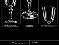 KROSNO Krista Kleine Rotweingläser, 6er-Set, 220 Ml -Küchenkochgeschirr Geschäft 97b9f3d4fe063f35a3789aad9c3c6ff2