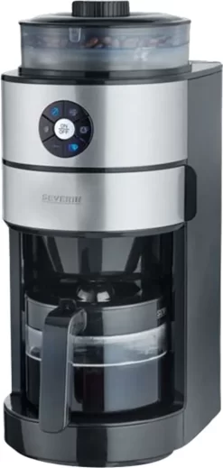 Severin KA 4811 Filterkaffeemaschine Mit Mahlwerk Für 6 Tassen Edelstahl Schwarz -Küchenkochgeschirr Geschäft 9b350af344ad7bba71b7835bd6c4b77e