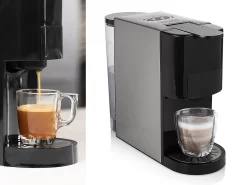Princess 4-in-1 Multi-Kapsel-Kaffeemaschine 1450W 0,8L Schwarz Silbern -Küchenkochgeschirr Geschäft 9ca17a82738d03dc9f5d27261297f11f
