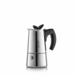 Bialetti Musa New, Mokka-Kanne, Schwarz, Edelstahl, Edelstahl, 1 Tassen