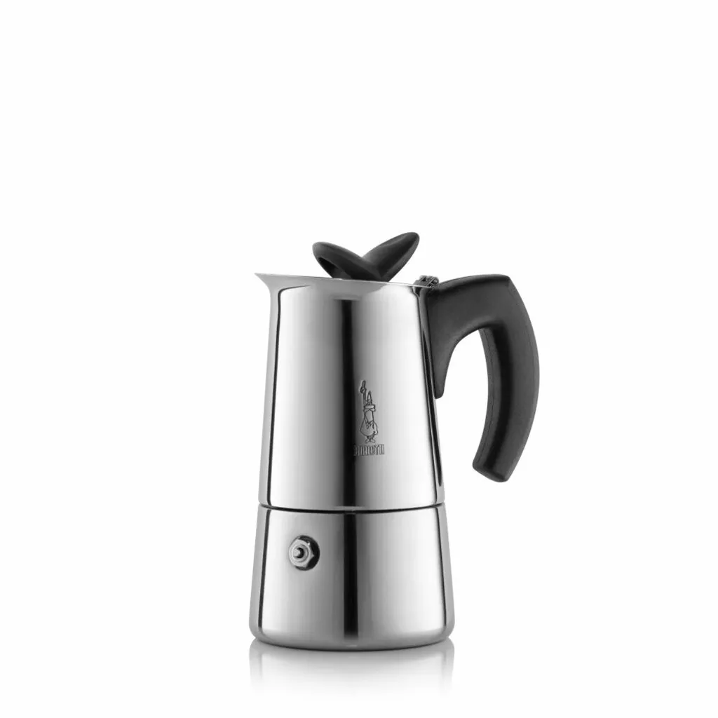 Bialetti Musa New, Mokka-Kanne, Schwarz, Edelstahl, Edelstahl, 1 Tassen 1 Bialetti Musa New, Mokka-Kanne, Schwarz, Edelstahl, Edelstahl, 1 Tassen