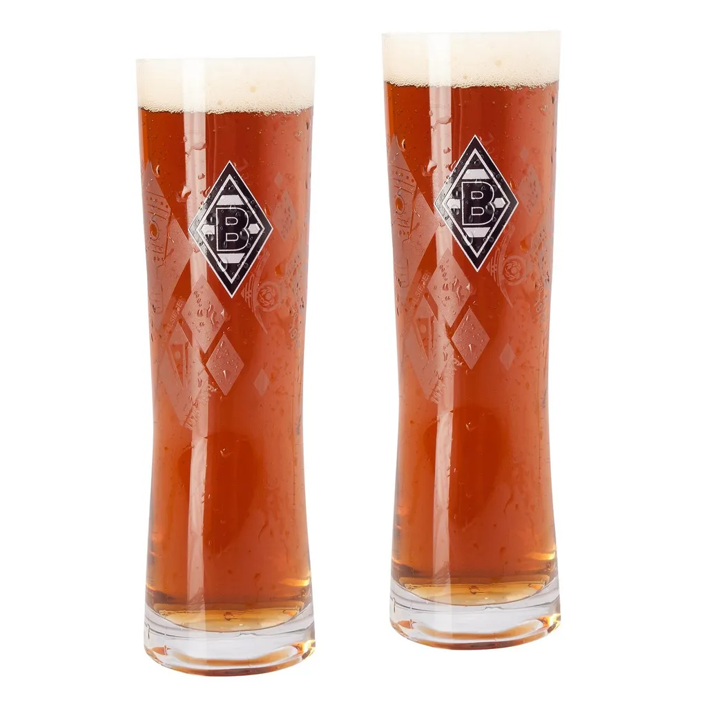 Borussia M'gladbach Altbiergläser "Erfolge" 2-er Set 1 Borussia M'gladbach Altbiergläser "Erfolge" 2-er Set