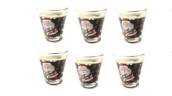 Stamper 6er Set, Schnapsglas, Pinnchen, Stamper, Shotglas, Glas, 95 Ml