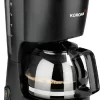 KORONA Kaffeeautomat Glas 5 Tassen Schwarz