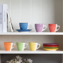 Kaffeeservice Steinzeug, Vancasso BONITA 12 Teiliges Kaffeeset, Cappuccino Tassenset Für 6 Personen, Tassen Und Untertassen -Küchenkochgeschirr Geschäft a72657c6e562808f7843be7068f0746a