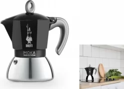 Bialetti MOKA 4TZ Induction Nera -Küchenkochgeschirr Geschäft a86108585d3ae0b3ddef22e38e40beb0