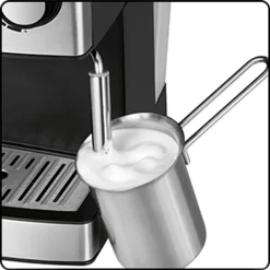 Clatronic ES 3643 Espresso- Und Cappuccino-Automat, 15 Bar Pumpdruck, Tassenvorwärmfunktion, Mit Aufschäum- Und Heißwasserfunktion -Küchenkochgeschirr Geschäft a8d0e500dddedc657b986c220f2bfbba