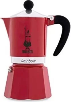Bialetti Rainbow, Italienische Espresso-Kaffeemaschine, Aluminium, 3 Tassen, Rot 23 Bialetti Rainbow, Italienische Espresso-Kaffeemaschine, Aluminium, 3 Tassen, Rot -Küchenkochgeschirr Geschäft ad0562b2233c3350ed971b39958ffcec