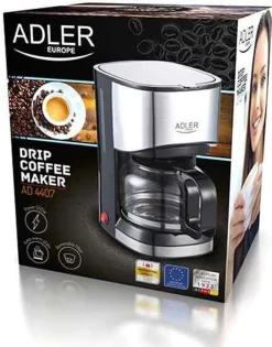 Adler AD-4407 Tropfkaffeemaschine 8 Tassen, Edelstahl, BPA-frei, 550 W, 550 W, 0,7 Liter, Schwarz Und Grau 13 Adler AD-4407 Tropfkaffeemaschine 8 Tassen, Edelstahl, BPA-frei, 550 W, 550 W, 0,7 Liter, Schwarz Und Grau -Küchenkochgeschirr Geschäft ad500695d3de4ed58c441a7be1290cb6