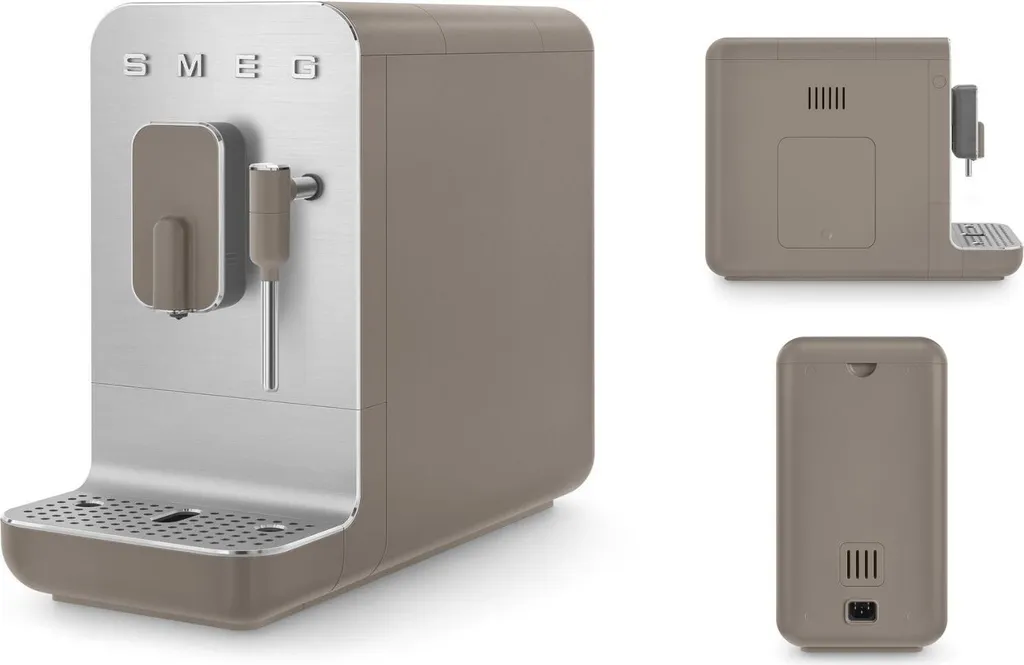 Smeg BCC02TPMEU Kompakte Kaffeevollautomat Mit Dampffunktion Taupe 4 Smeg BCC02TPMEU Kompakte Kaffeevollautomat Mit Dampffunktion Taupe – Bild 4