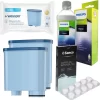 Set Entkalker 250 Ml + 2x Wessper AquaClear Filter Und Milchkreislaufreiniger Für Saeco AquaClean Maschine