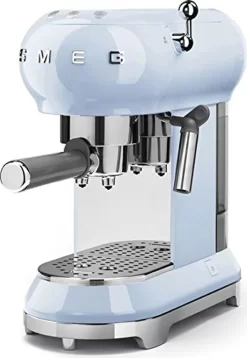 SMEG Espresso Kaffeemaschine Pastell Blau ECF01PBE