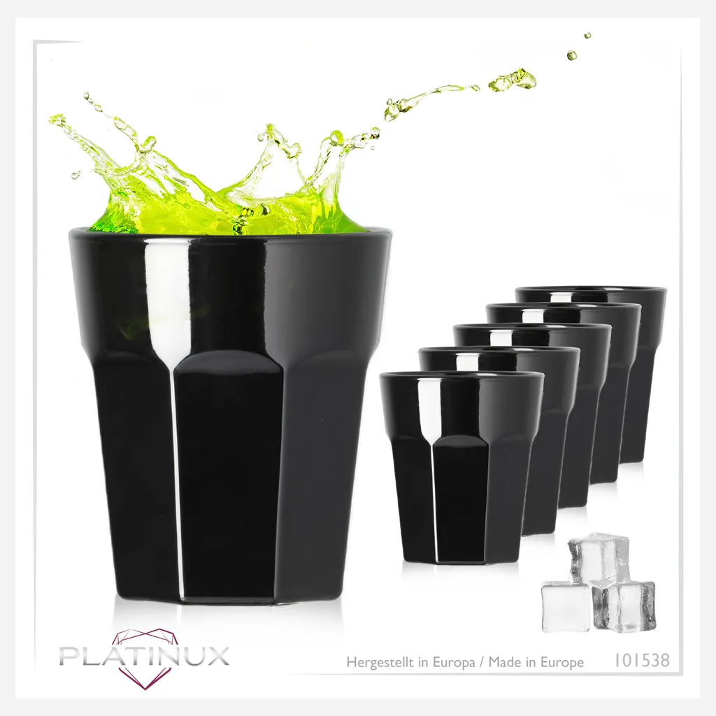 Schwarze Schnapsgläser Aus Glas 30ml (max. 40ml) Set 6 Teilig Wodkagläser Shotgläser 6 Schwarze Schnapsgläser Aus Glas 30ml (max. 40ml) Set 6 Teilig Wodkagläser Shotgläser – Bild 6