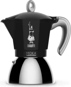 Bialetti MOKA 4TZ Induction Nera -Küchenkochgeschirr Geschäft b02cbf345a6455cedc795fa5799e5538