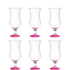 Platinux Cocktailgläser Set 6 Stück 420ml Longdrinkgläser Bargläser Hurricane Groß (Pink) -Küchenkochgeschirr Geschäft b288c0ab5c92f32ec271024135243365
