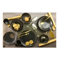 CreaTable 22409 Tafelservice Rusty Für 8 Personen, Porzellan, Braun (1 Set, 12-teilig) -Küchenkochgeschirr Geschäft b662263588f34a71cccf5ac9c91ec451