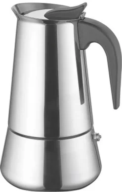 Weis 16979 Espressokocher 9 Tassen, Silber