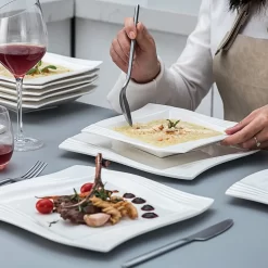 MALACASA, Serie Amparo, Porzellan Tafelservice 24 Tlg. Kombiservice 12 Speiseteller Und 12 Suppenteller Für 12 Personen 10 MALACASA, Serie Amparo, Porzellan Tafelservice 24 Tlg. Kombiservice 12 Speiseteller Und 12 Suppenteller Für 12 Personen -Küchenkochgeschirr Geschäft c91723c1ee18d03a65f254a588bf4138