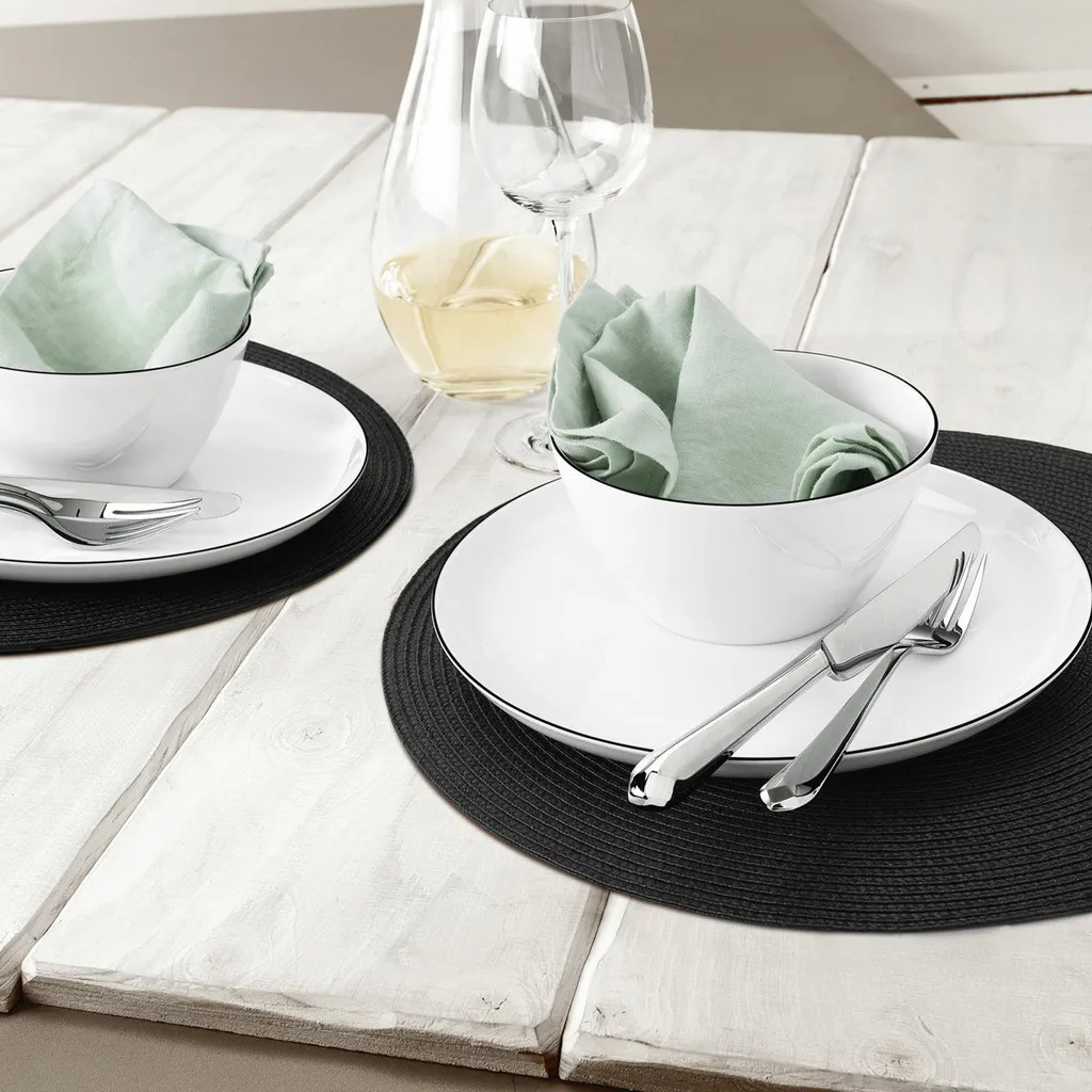 Seltmann Weiden Tafelservice Lido Schwarz Mit Farbrand Zeitlos 17 Seltmann Weiden Tafelservice Lido Schwarz Mit Farbrand Zeitlos – Bild 17