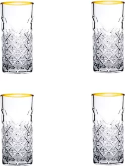 Pasabahce Timeless Golden Touch 4tlg Trinkglas Glas Tumbler 450ml 52800 -Küchenkochgeschirr Geschäft caa71be3b275be930af57afcbe247510