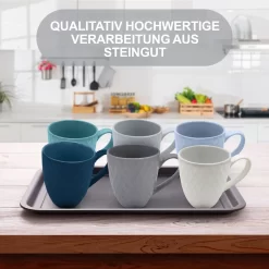 MIAMIO - 6 Er Set Kaffeetassen Palmanova Collection - Ocean -Küchenkochgeschirr Geschäft cb06232f1626566d6aad9c941b157c3d