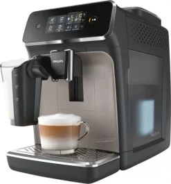 PHILIPS CAFT2235 / 40 / PHI - Automatische Espressomaschine Mit Mahlwerk - 3 Getränke - LatteGo - Touchscreen - Zinkbraun