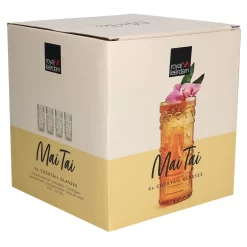 4x Mai Tai Glas 490 Ml Klarglas Cocktail-Kelch Tiki-Cocktail Rum-Longdrink Mai Tai Glass -Küchenkochgeschirr Geschäft cd352698a7455ce69b4c64242302839d