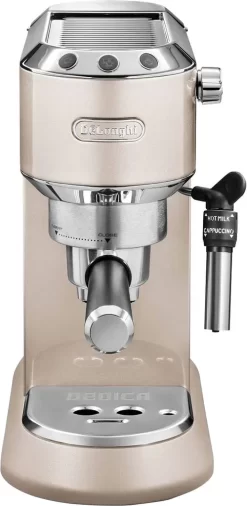 De'Longhi Delonghi Kaffeemaschine Dedica Metallics EC785.BG Pumpendruck 15 Bar, Eingebauter Milchaufschäumer, Manuell, 1300 W, Beige -Küchenkochgeschirr Geschäft ce6b5db4abc574c1ce26d93e4cfa41b5