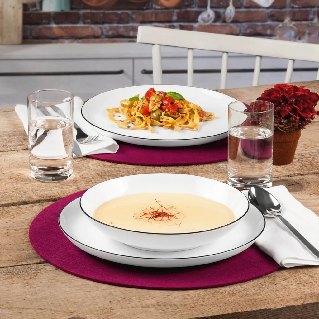 Seltmann Weiden Tafelservice Lido Schwarz Mit Farbrand Zeitlos 13 Seltmann Weiden Tafelservice Lido Schwarz Mit Farbrand Zeitlos – Bild 13