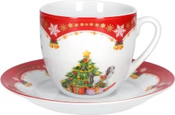 Van Well 18tlg. Kaffeeservice 'Weihnachtszauber' -Küchenkochgeschirr Geschäft d3a60c1956bd7ad0ef70ceddd4de2a96