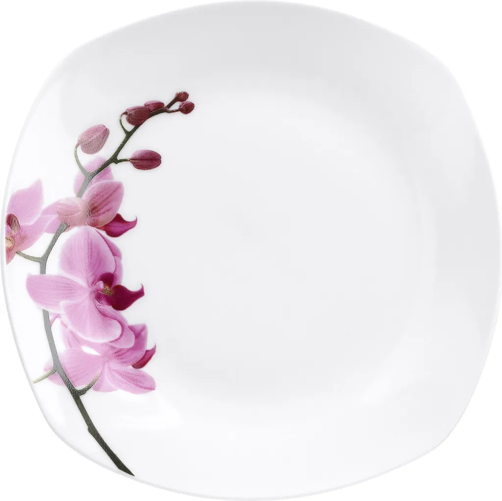 Kaffeeservice 18-tlg. Kyoto Orchidee Leicht Eckig Porzellan Für 6 Personen Weiß MitNachbildung 7 Kaffeeservice 18-tlg. Kyoto Orchidee Leicht Eckig Porzellan Für 6 Personen Weiß MitNachbildung – Bild 7